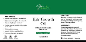 Hair Growth Oil with Jamaican Black Castor Oil