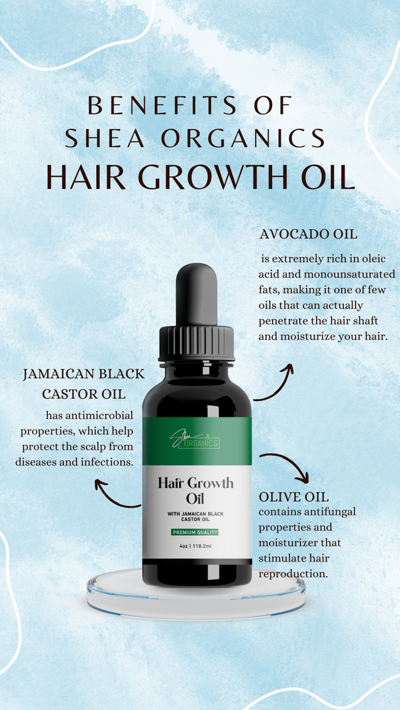 Hair Growth Oil with Jamaican Black Castor Oil